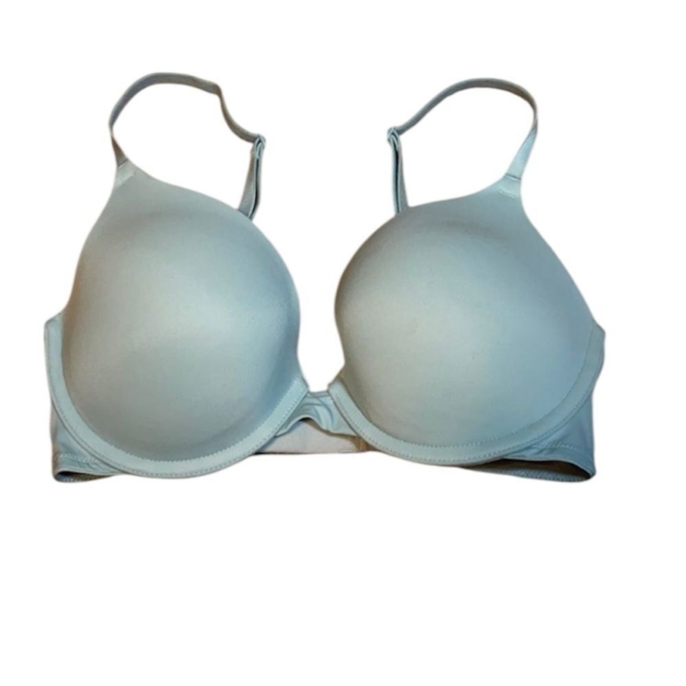 V.S. PINK Light Blue Wear Everywhere Push-Up Bra Underwire